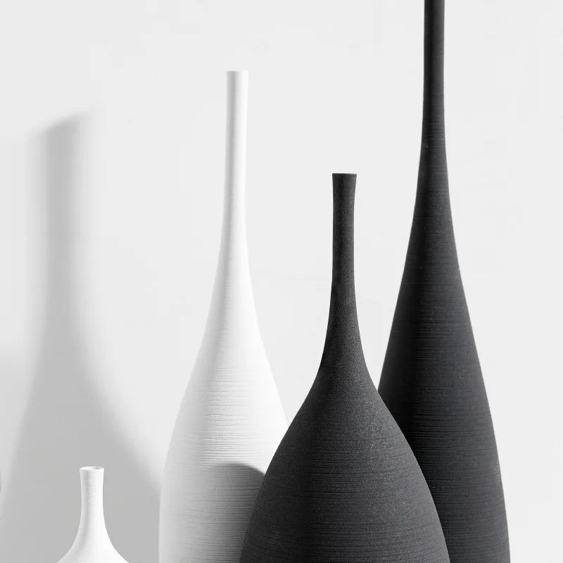 1PC Modern Handmade Art Zen Vase Ceramic Ornaments Decoration Vase Ceramic Decor Vases Tall Floor Vases for Living Room