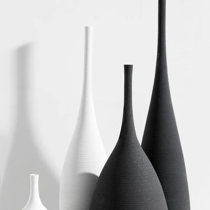 1PC Modern Handmade Art Zen Vase Ceramic Ornaments Decoration Vase Ceramic Decor Vases Tall Floor Vases for Living Room