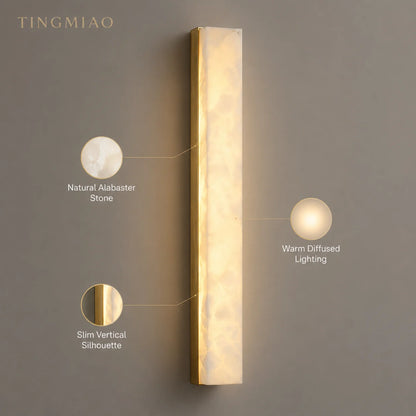 Spanish Marble Copper Wall Lamp Minimalist New Chinese Living Room TV Background Wall Decorative Lamp Aisle Corridor Bedroom