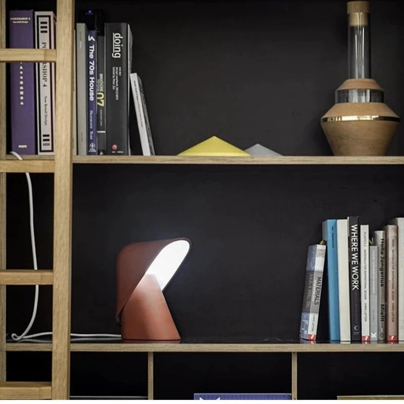 Minimalist orange Resin LED Desk Lamp led adjustable mushroom lamp Bedroom Bedside Light Study Living Room office desk lamp