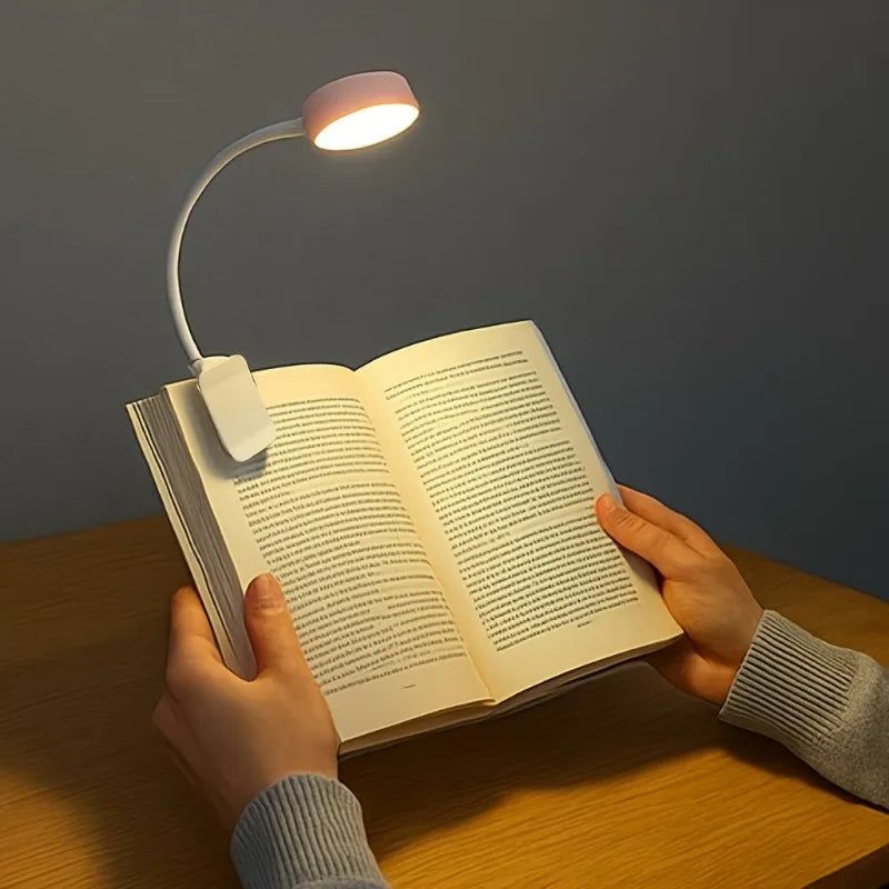1pc USB Charging Adjustable Reading Light -3 Color Modes, Eye Protection LED, Portable Book Night Light, Office Study Supplies