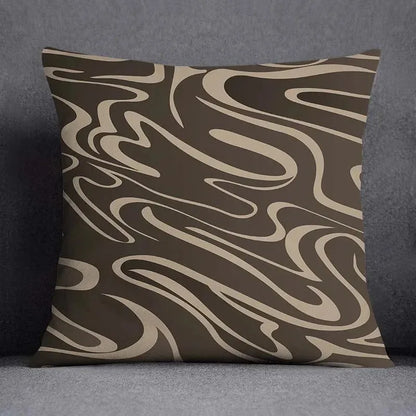 Square Office Cushion Cover Geometric Flower Collection Pattern Home Decor Pillow Cover