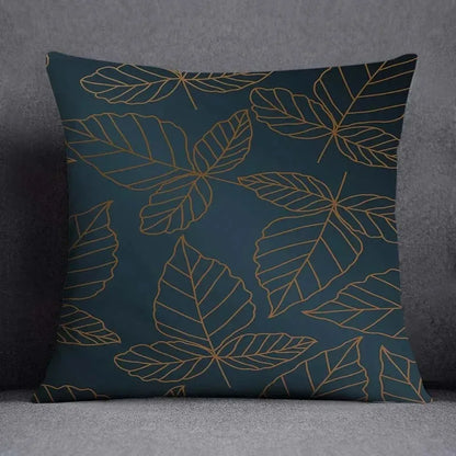 Square Office Cushion Cover Geometric Flower Collection Pattern Home Decor Pillow Cover