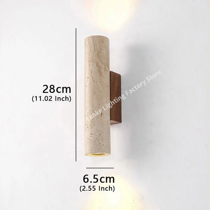Spanish Yellow Cave Stone LED Wall Lamp Nordic Minimalist Living Room Bedroom Headboard Background Home Decor Fixture