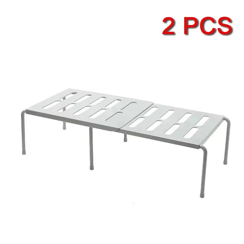 ABS Shoe Rack Extensible Storage Shelf Shoe Organizer Holder Under Sink Telescopic Storage Rack Kitchen Cabinet Organizer