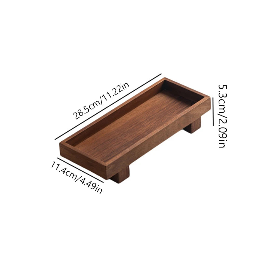 Japanese Style Wooden Tray Gongfu Tea Tray Tea Ceremony Accessories Restaurant Coffee Storage Tray