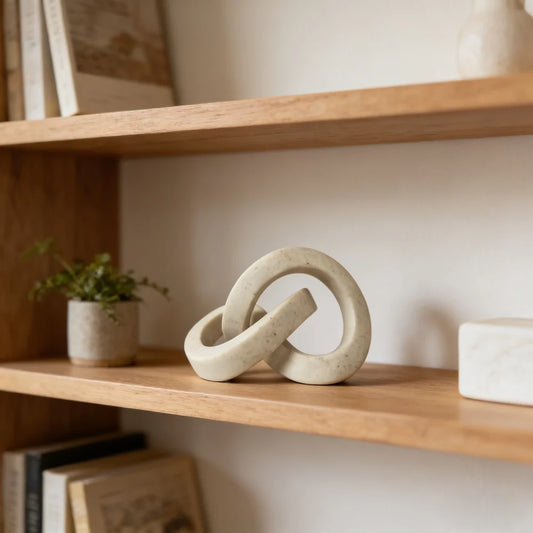 Nordic-Style Resin Artistic Knot Ornament Minimalist Home Decor Sculpture for Bedrooms, Living Rooms, Office Abstract Art Decor