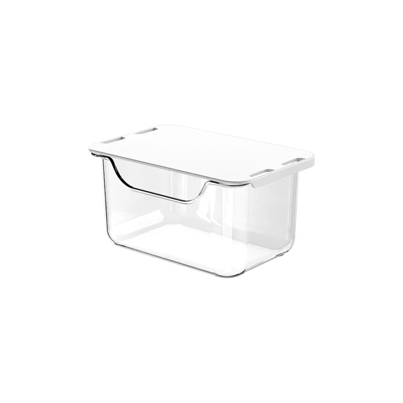 12pcs Drawer Storage Box Bathroom Transparent Suspended Cotton Swab Storage Box Under the Mirror Cabinet Pull-Out Storage Case