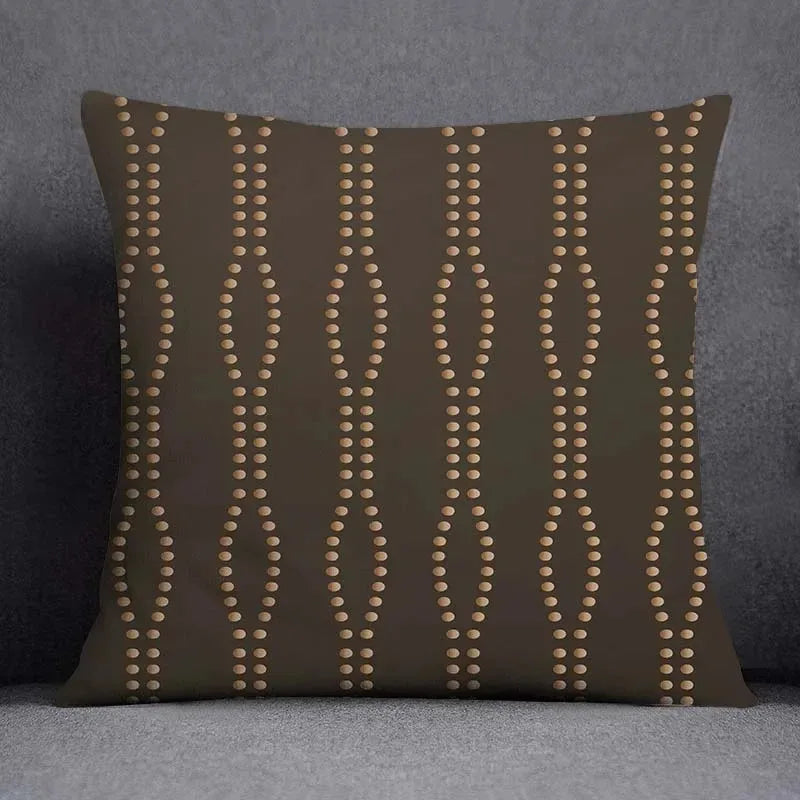 Square Office Cushion Cover Geometric Flower Collection Pattern Home Decor Pillow Cover