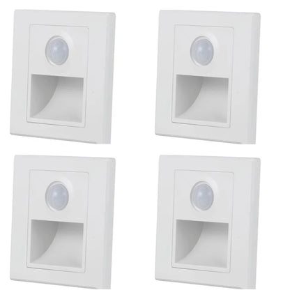 PIR Motion Detector Light Sensor led lights AC 110V-240V Recessed staircase bedroom wall lamp led night light