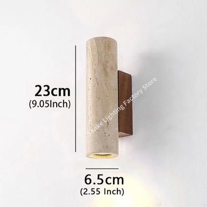 Spanish Yellow Cave Stone LED Wall Lamp Nordic Minimalist Living Room Bedroom Headboard Background Home Decor Fixture