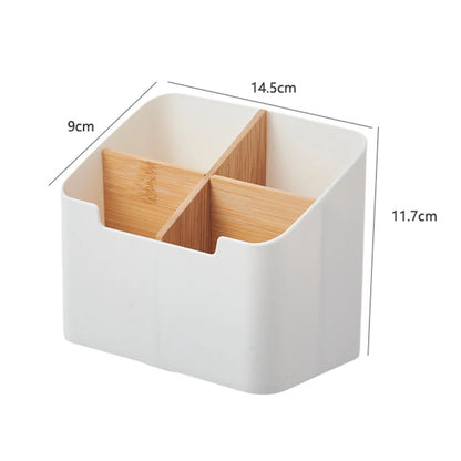 Remote Control Holder, Remote Caddy, TV Remote Organizer Table Desktop, Storage Box for Makeup Brushes, Office Supplies