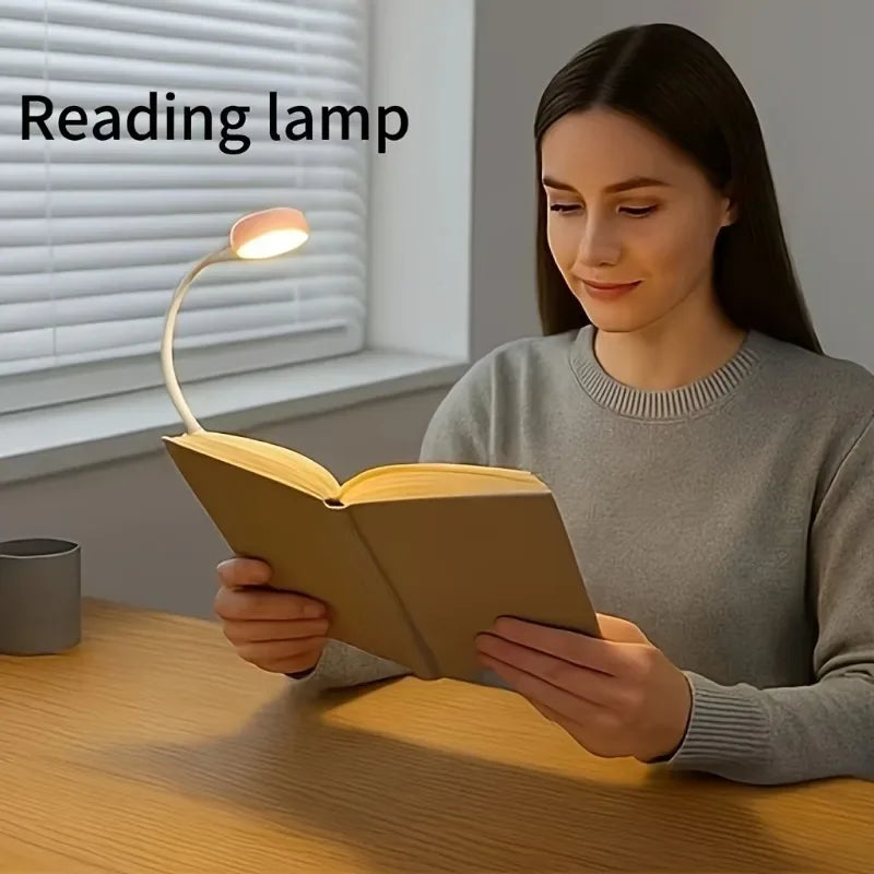 1pc USB Charging Adjustable Reading Light -3 Color Modes, Eye Protection LED, Portable Book Night Light, Office Study Supplies