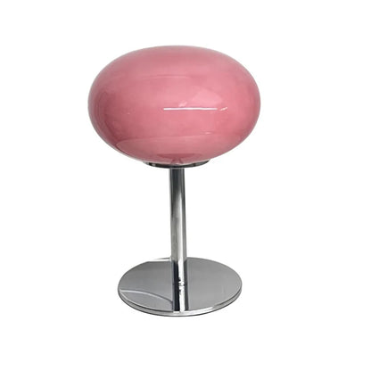 Lollipop Table Lamp Medieval Cream Glass Lamp Living Room Bedroom Study Simple Atmosphere Retro Glass Standing Lamp Home Decor