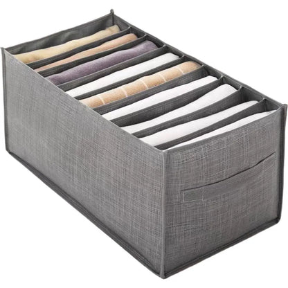 Foldable Washable Closet Organizer Drawer Dividers for Clothes Jeans Underwear Storage Box Space Saving Wardrobe Organization