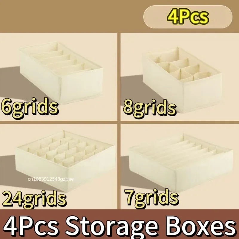 Underwear Organizers Of Cabinets And Drawers Wardrobe Clothes Bra Organizer For Underwear Socks Pants Home Foldable Storage Box