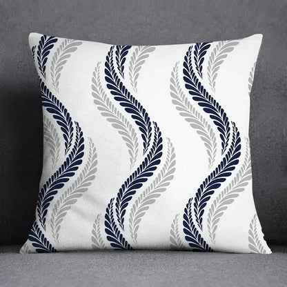 45x45CM Cushion Cover Geometric Pattern Polyester Blue Grey Pillowcase Upholstery Sofa Cushion Throw Pillow Home Decor Pillowcas
