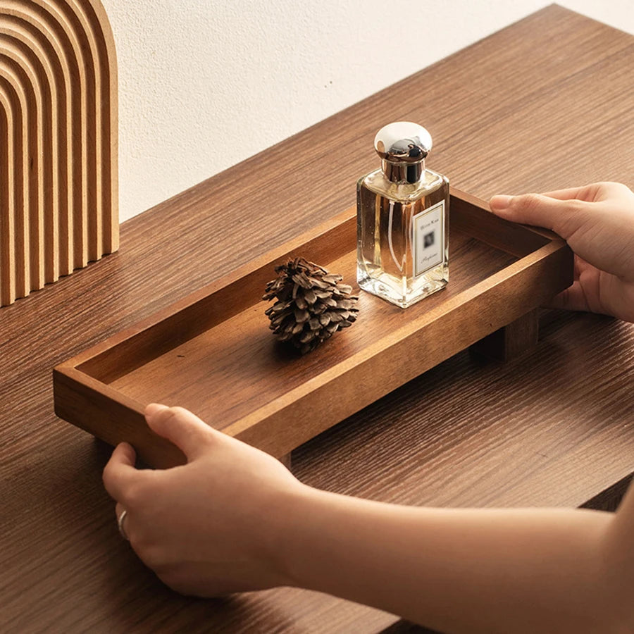 Japanese Style Wooden Tray Gongfu Tea Tray Tea Ceremony Accessories Restaurant Coffee Storage Tray