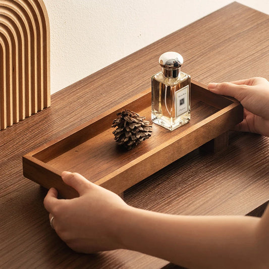 Japanese Style Wooden Tray Gongfu Tea Tray Tea Ceremony Accessories Restaurant Coffee Storage Tray