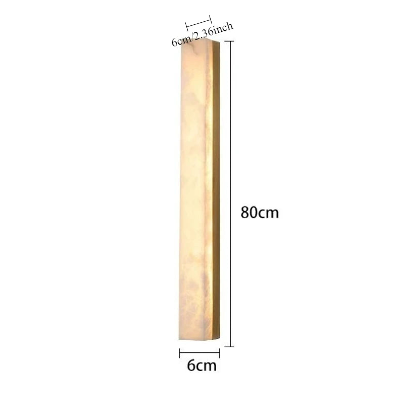 Spanish Marble Copper Wall Lamp Minimalist New Chinese Living Room TV Background Wall Decorative Lamp Aisle Corridor Bedroom